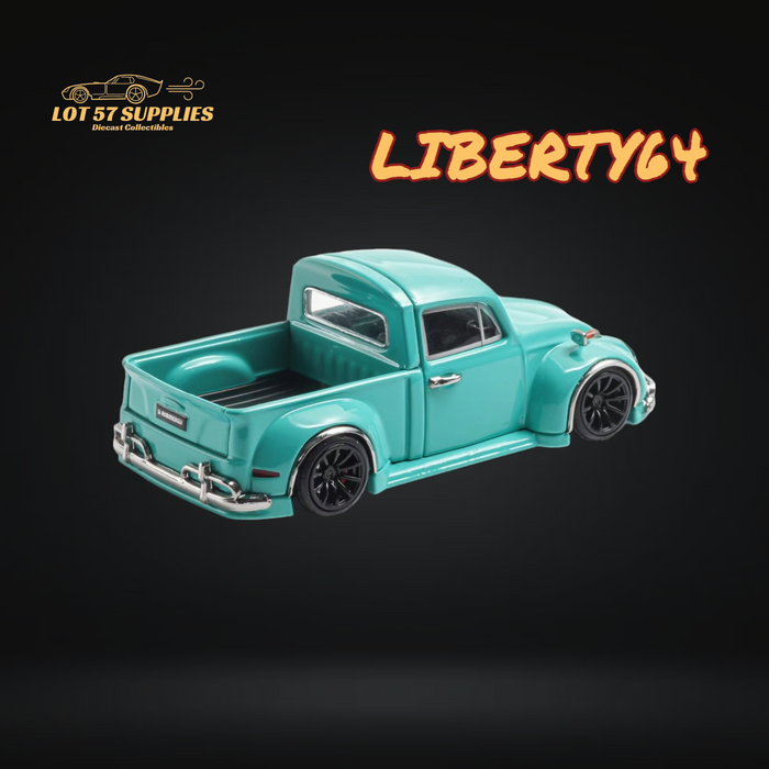 (Pre-Order) Liberty64 Volkswagen Beetle Fuscup Pickup Truck in Tiffany Blue 1:64 - Just $29.99! Shop now at Retro Gaming of Denver