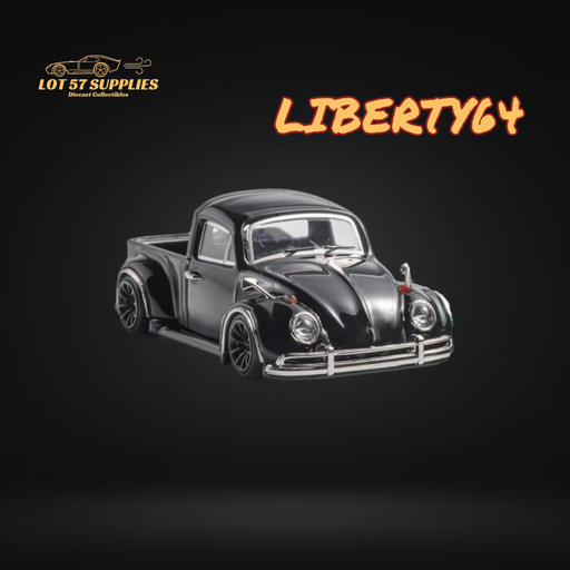 (Pre-Order) Liberty64 Volkswagen Beetle Fuscup Pickup Truck in Black 1:64 - Just $29.99! Shop now at Retro Gaming of Denver