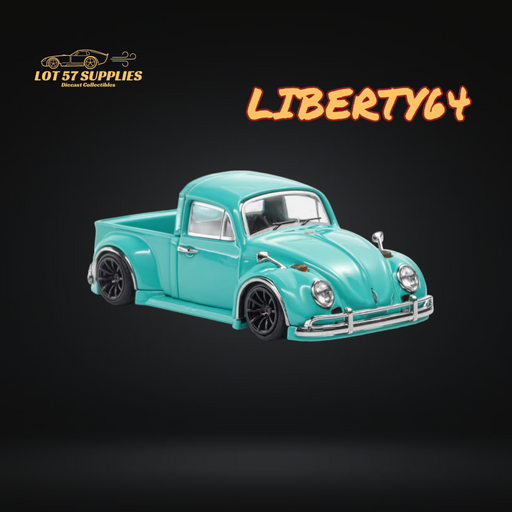 (Pre-Order) Liberty64 Volkswagen Beetle Fuscup Pickup Truck in Tiffany Blue 1:64 - Just $29.99! Shop now at Retro Gaming of Denver