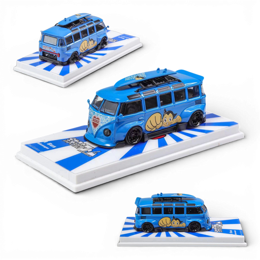 Flame VW Volkswagen T1 Astro Boy Blue 1:64 - for just $34.99! 