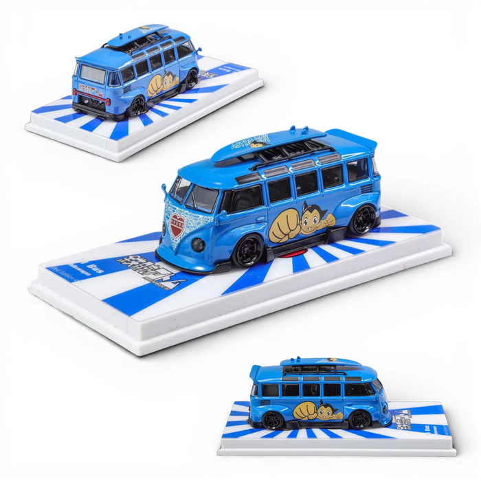 Flame VW Volkswagen T1 Astro Boy Blue 1:64 - for just $34.99! 