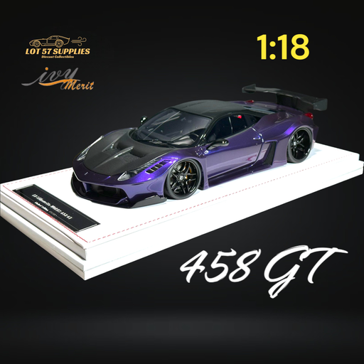 IVY MERIT 458 GT Purple LBWK LB Silhouette Resin 1:18 Scale - Just $369.99! Shop now at Retro Gaming of Denver