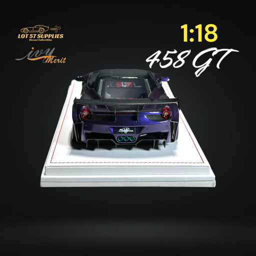 IVY MERIT 458 GT Purple LBWK LB Silhouette Resin 1:18 Scale - Just $369.99! Shop now at Retro Gaming of Denver