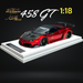 IVY MERIT 458 GT Metallic Red Carbon Hood LBWK LB Silhouette Resin 1:18 Scale - Just $369.99! Shop now at Retro Gaming of Denver