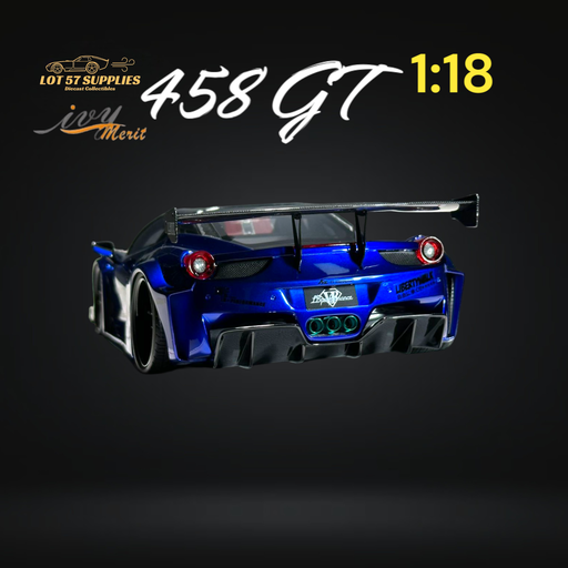 IVY MERIT 458 GT Transparent Blue LBWK LB Silhouette Resin 1:18 Scale - Just $369.99! Shop now at Retro Gaming of Denver