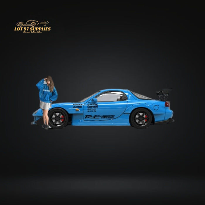 TPC Mazda RX-7 RE Solid Blue Livery Figure Version 1:64 - Just $34.99! Shop now at Retro Gaming of Denver