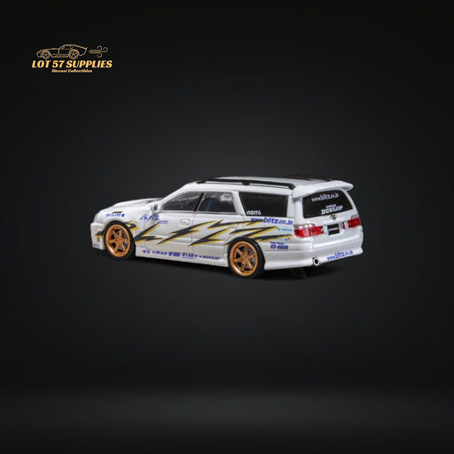 Zoom Nissan Stagea R34 Wagon Blitz White Livery 1:64 - Just $33.99! Shop now at Retro Gaming of Denver