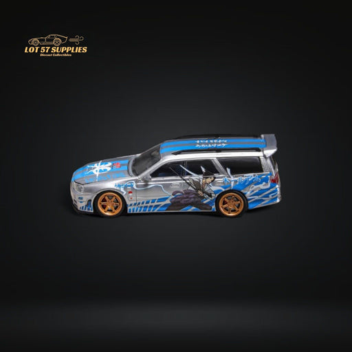 Zoom Nissan Stagea R34 Wagon Blitz Silver Blue Hokage 1:64 - Just $33.99! Shop now at Retro Gaming of Denver