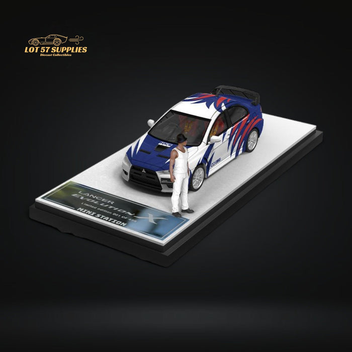 Mini Station Mitsubishi Lancer EVO X Need for Speed Black List #9 Livery Figure Version 1:64 - for just $32.99! 
