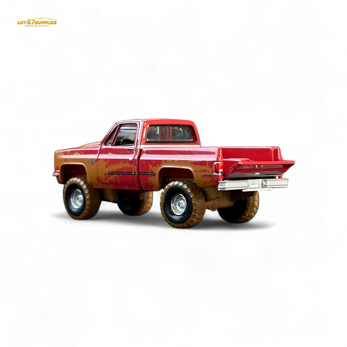 Auto World 1983 Chevrolet Silverado K10 4x4 Muddy LIFTED Squarebody 1:64 BUNDLE 1:64 - for just $24.99! 