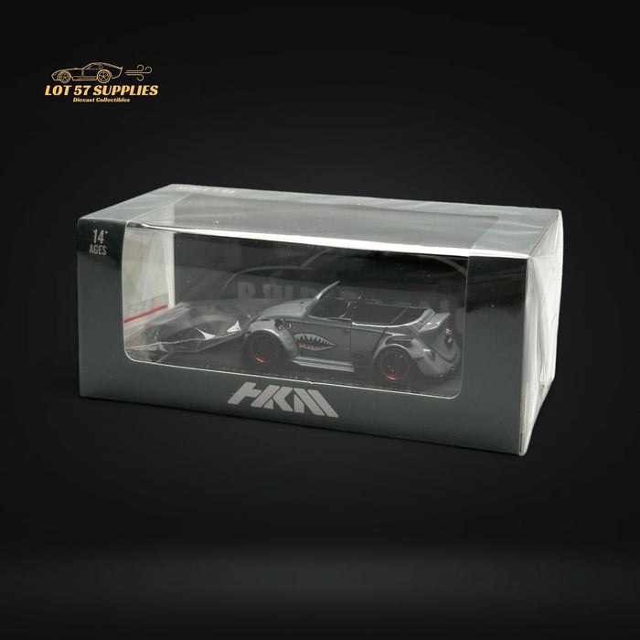 HKM Model VW Beetle Convertible Cabriolet Grey Shark Mouth 1:64 - for just $34.99! 