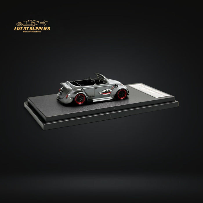 HKM Model VW Beetle Convertible Cabriolet Grey Shark Mouth 1:64 - for just $34.99! 