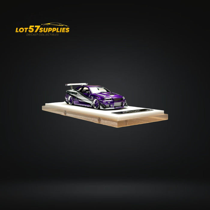 Error404 X LOT 57 Exclusive RYOHE's Skyline R34 "GIFTED" Resin 1:64 - for just $79.99! 