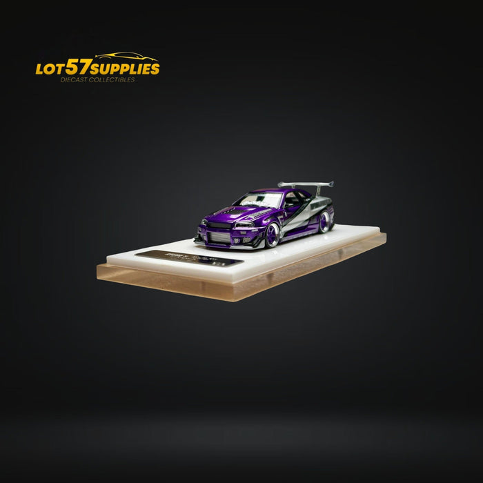 Error404 X LOT 57 Exclusive RYOHE's Skyline R34 "GIFTED" Resin 1:64 - for just $79.99! 