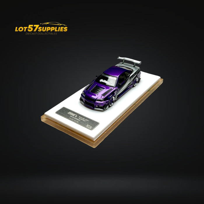 Error404 X LOT 57 Exclusive RYOHE's Skyline R34 "GIFTED" Resin 1:64 - for just $79.99! 