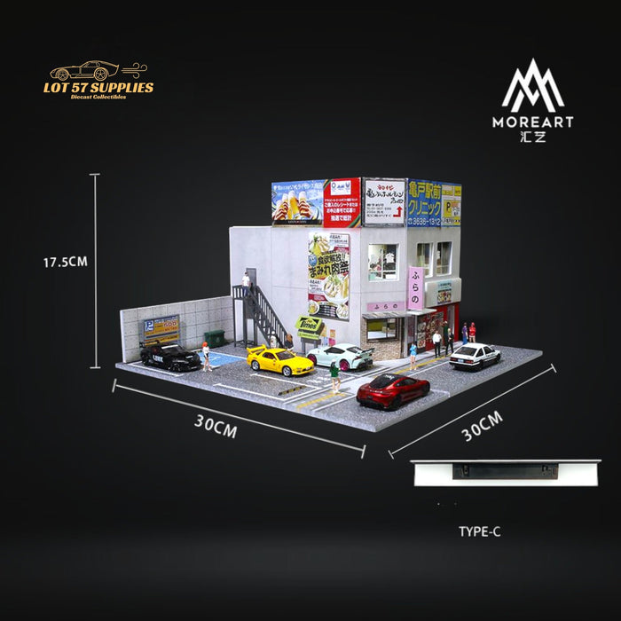 (Pre-Order) MoreArt Japanese Commercial Building Diorama 1:64 - for just $39.99! 