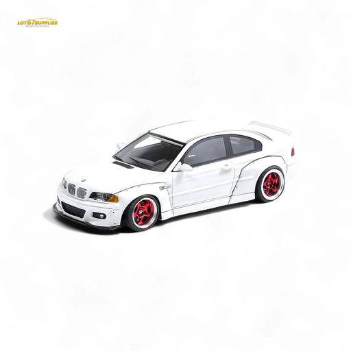 FLAME BMW M3 E46 Widebody Pandem in Pearlescent White Resin 1:64 - for just $56.99! 