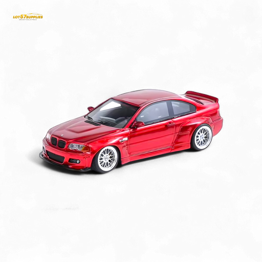 FLAME BMW M3 E46 Widebody Pandem in Metallic Red Resin 1:64 - for just $56.99! 