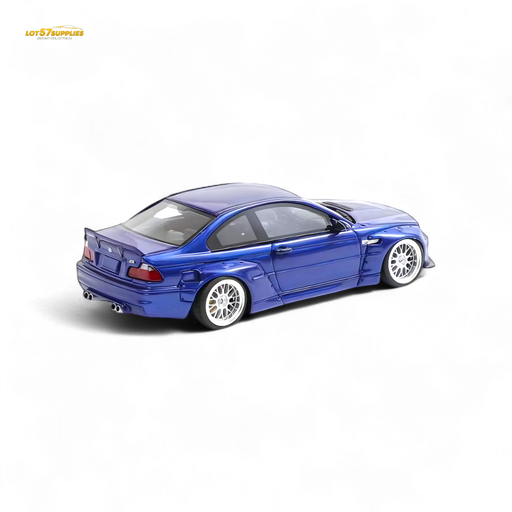 FLAME BMW M3 E46 Widebody Pandem in Metallic Blue Resin 1:64 - for just $56.99! 