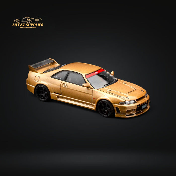 (Pre-Order) Pop Race Nissan Skyline GT-R R33 Top Secret Gold 1:64 - for just $19.99! 