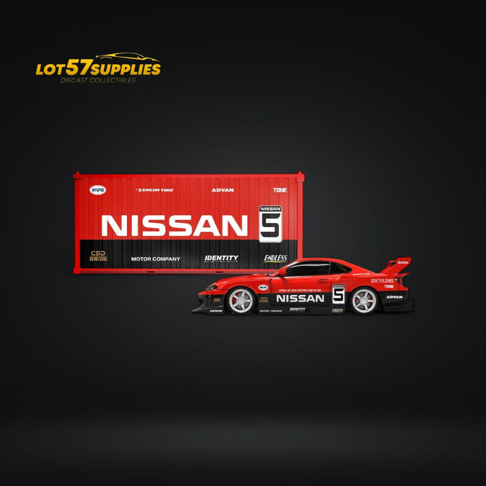 (Pre-Order) SUPCAR Silvia S15 Advan LBWK Livery w/ Container 1:64 - for just $39.99! 