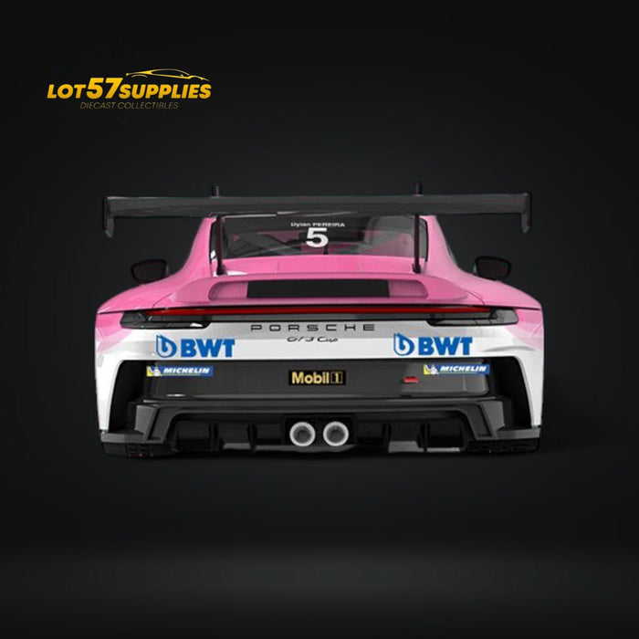 ModernArt Porsche 911 GT3 Cup-Yonda BWT Pink livery w/ figure 1:64 - for just $38.99! 