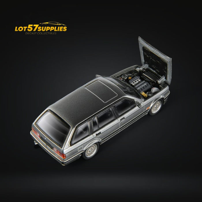 Mortal BMW E30 Touring Wagon in Silver Grey w/ Openable Hood 1:64 - for just $36.99! 