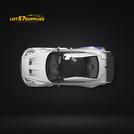 TimeMicro Skyline GT-R R35 FNF Silver Blue Ordinary 1:64 - for just $31.99! 