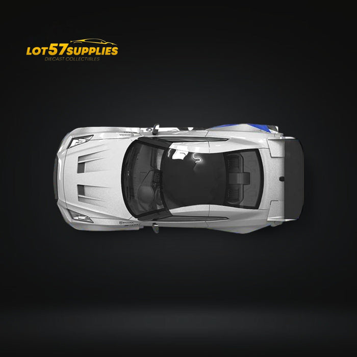TimeMicro Skyline GT-R R35 FNF Silver Blue Ordinary 1:64 - for just $31.99! 