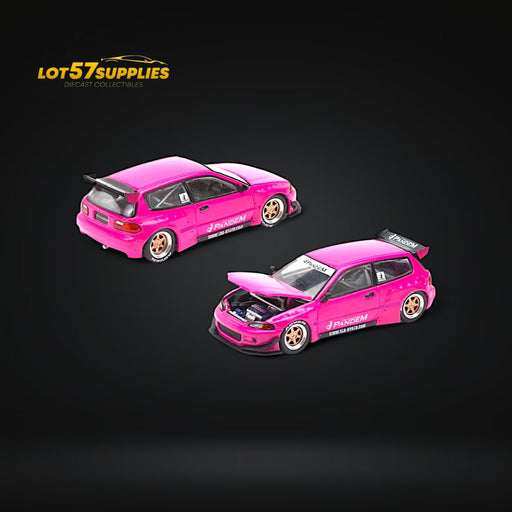 (Pre-Order) Pop Race x Enigma Civic EG6 Pandem Rocket Bunny Pink Color 1:64 (BLISTER) - for just $29.99! 