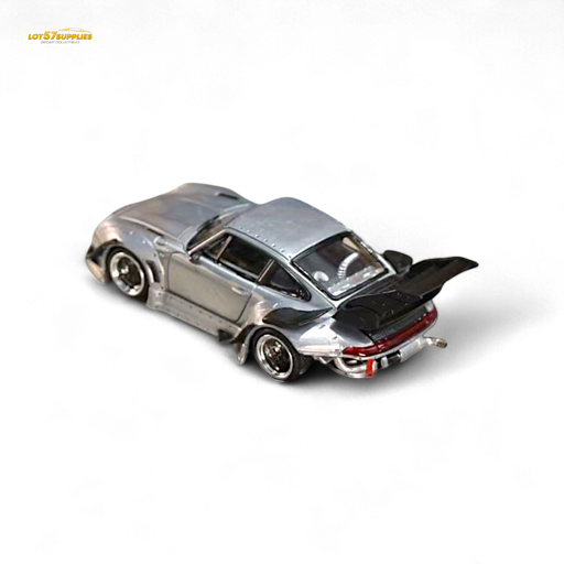 Street Weapon Porsche RWB 993 Raw Varnish Color High Wing 1:64 - for just $31.99! 