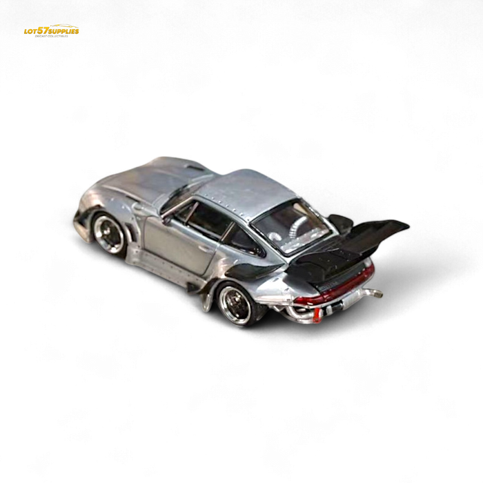 Street Weapon Porsche RWB 993 Raw Varnish Color High Wing 1:64 - for just $31.99! 