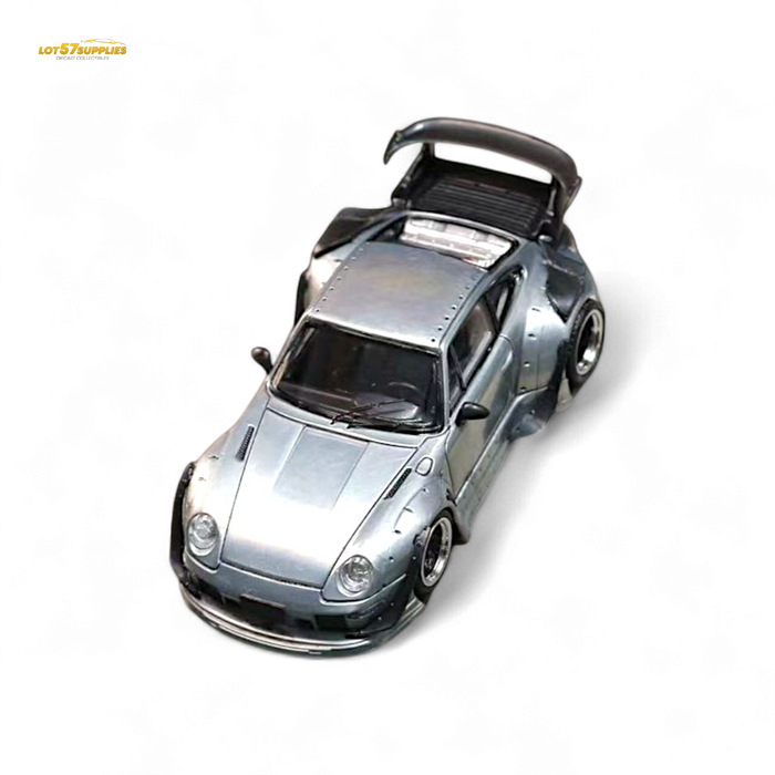 Street Weapon Porsche RWB 993 Raw Varnish Color Low Wing 1:64 - for just $31.99! 
