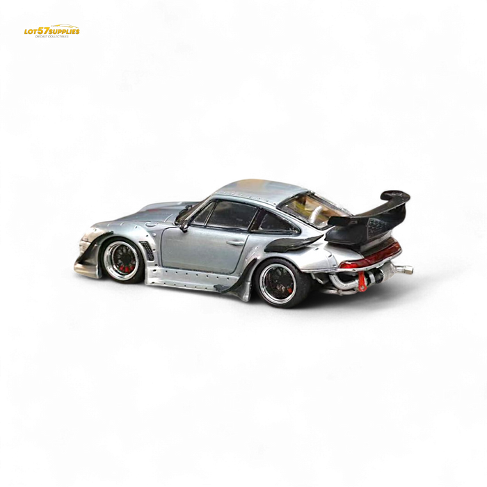 Street Weapon Porsche RWB 993 Raw Varnish Color Low Wing 1:64 - for just $31.99! 
