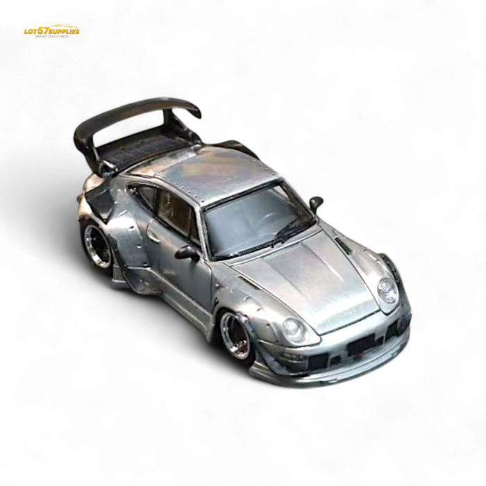 Street Weapon Porsche RWB 993 Raw Varnish Color Low Wing 1:64 - for just $31.99! 