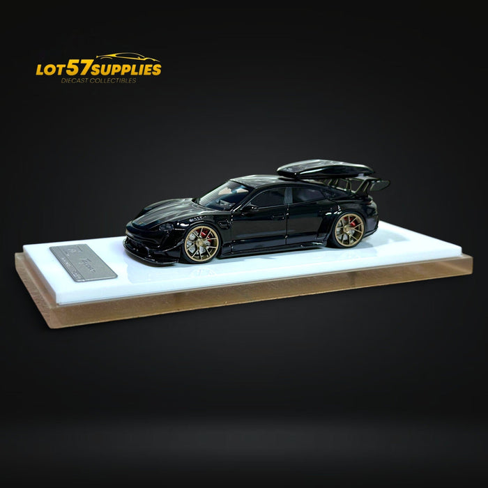 Error404 X Zephyr Designz Taycan in Black with Roof Box 1:64 - for just $74.99! 