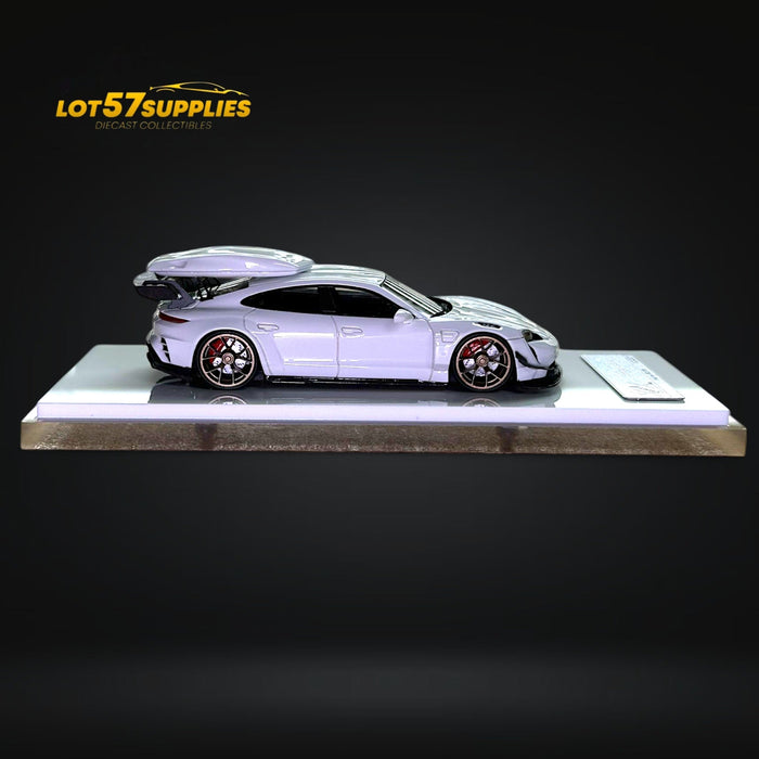 Error404 X Zephyr Designz Taycan in White with Roof Box 1:64 - for just $74.99! 