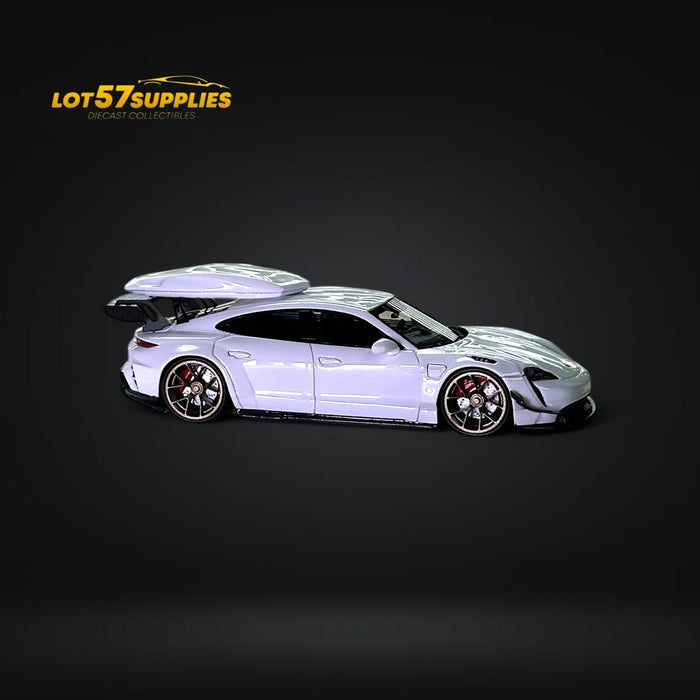 Error404 X Zephyr Designz Taycan in White with Roof Box 1:64 - for just $74.99! 