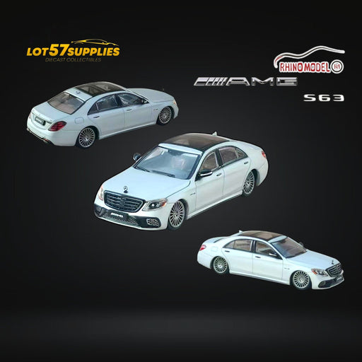 (Pre-Order) Rhino Model AMG S63 S Class 6th Gen W222 Matte Silver Bagged 1:64 - for just $31.99! 