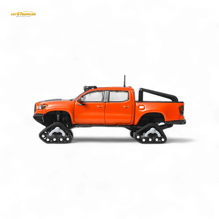 GCD Toyota TACOMA in Orange Red & 3PMSF Tires 1:64 - for just $39.99! 