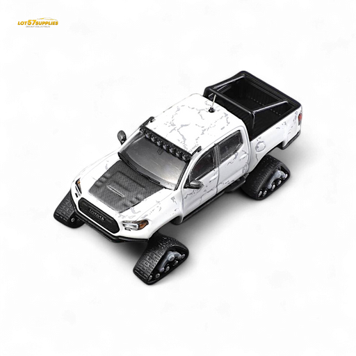 GCD Toyota TACOMA SNOW VERSION in White & 3PMSF Tires 1:64 - for just $39.99! 