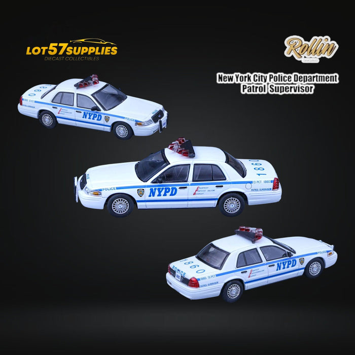 Rollin Ford Crown Victoria NYPD Patrol Supervisor 1:64 - for just $44.99! 