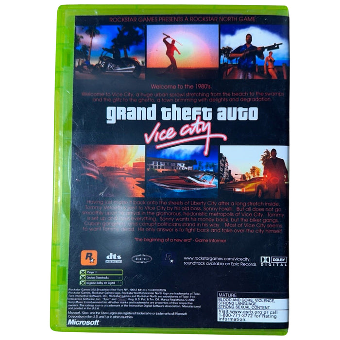 Grand Theft Auto Vice City - Xbox - Premium Video Games - Just $43.99! Shop now at Retro Gaming of Denver