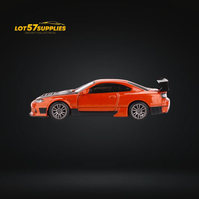 Mini-GT Nissan Silvia S15 D-MAX Metallic Orange #581 1:64 MGT0581 - for just $22.99! 
