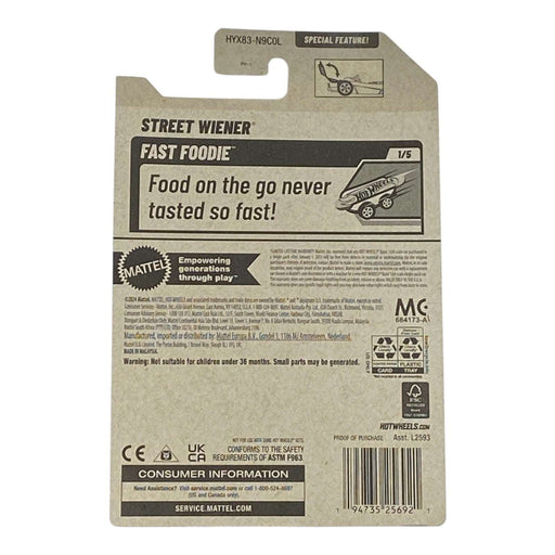 Hot Wheels Street Wiener - Black Grill - Fast Foodie Series 1/5 - for just $1.79! 