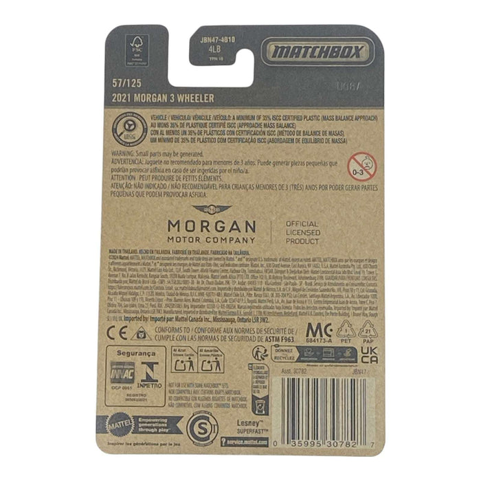 Matchbox 2021 Morgan 3 Wheeler - 2025 Matchbox Series 57/125 - for just $1.79! 