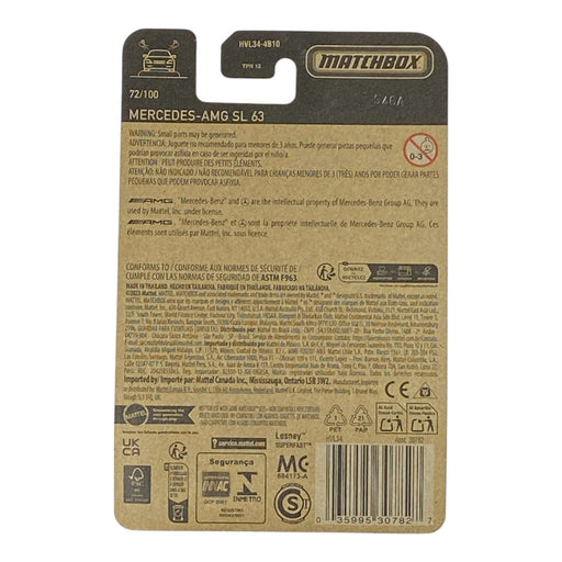 Matchbox Mercedes-Benz AMG SL 63 - Matchbox Series 72/100 - for just $1.79! 