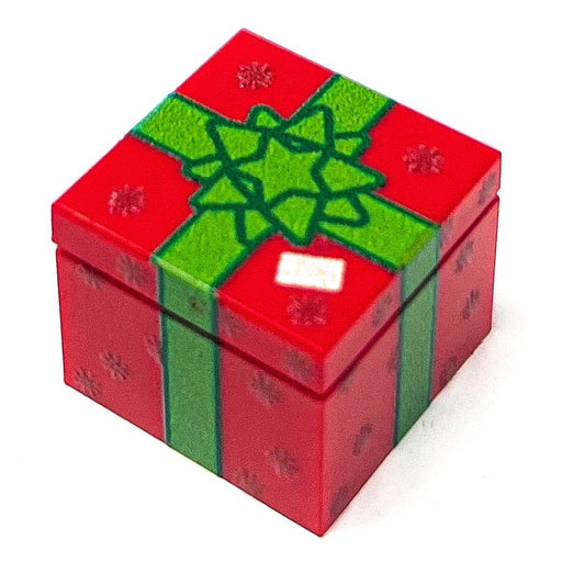 Christmas Present (Red) - Custom Printed LEGO 2x2 Tile/Brick,  (LEGO) - Premium  - Just $3.49! Shop now at Retro Gaming of Denver