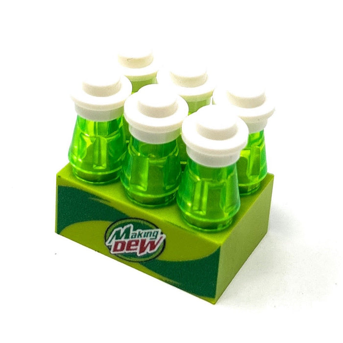Custom 6-Pack of Making Dew Soda made using LEGO parts (LEGO) - Premium  - Just $4.99! Shop now at Retro Gaming of Denver