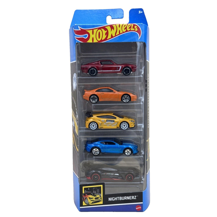 Hot Wheels / matchbox 5-cars Pack Assorted (Nissan, F1, Fast & Furious, Nightburnerz, Motor Show, & More) - for just $6.99! 